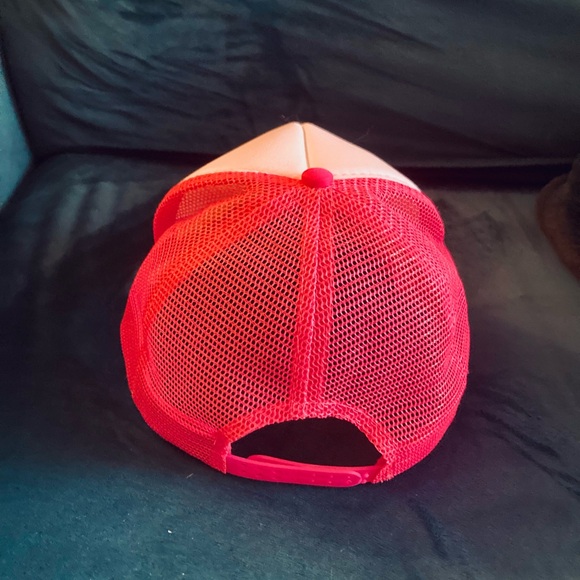 Pink and White trucker hat - Picture 4 of 4